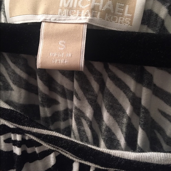 MIchael Kors zebra striped blouse - Picture 3 of 3